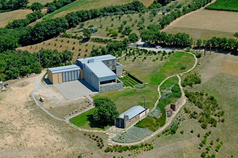 トスカーナの修道院。