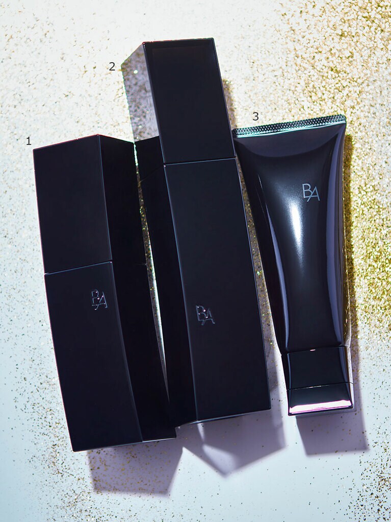 1：B.A ミルク 80mL 20,000円、2：B.A ローション 120mL 20,000円、3：B.A ウォッシュ 100g 10,000円／ポーラ