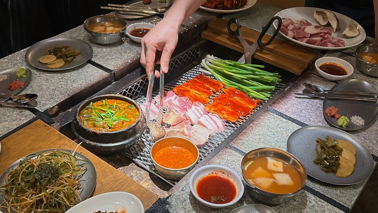 山清 炭火焼ガーデン 乙支路。