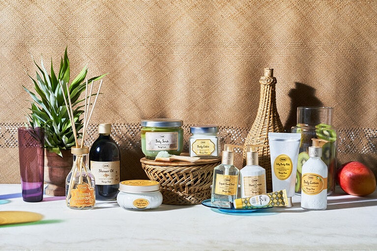 SABON マンゴー・キウイ コレクション。※2020年8月13日(木)より数量限定発売