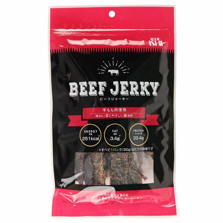 成城石井 ビーフジャーキー 90g 税込1,178円。