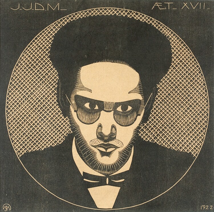 《ヤープ・イェスルン・デ・メスキータの肖像》1922年。個人蔵。Photo ＝ J&M Zweerts