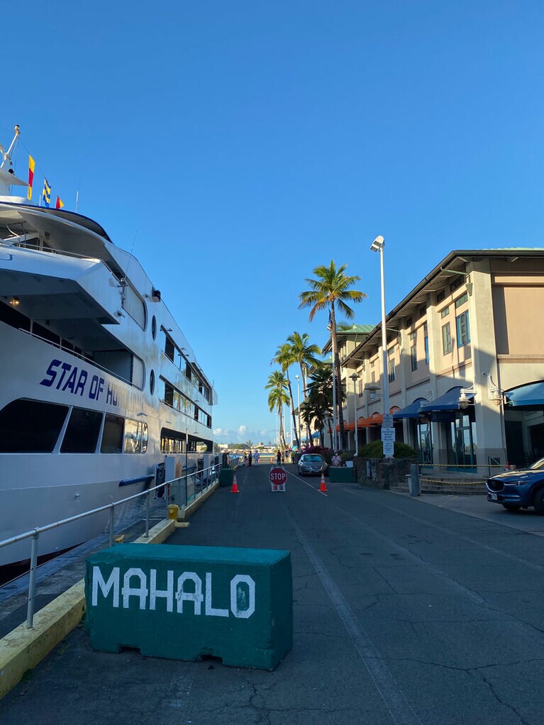 ワクワクしながら、スター･オブ･ホノルル号にいざ乗船！
