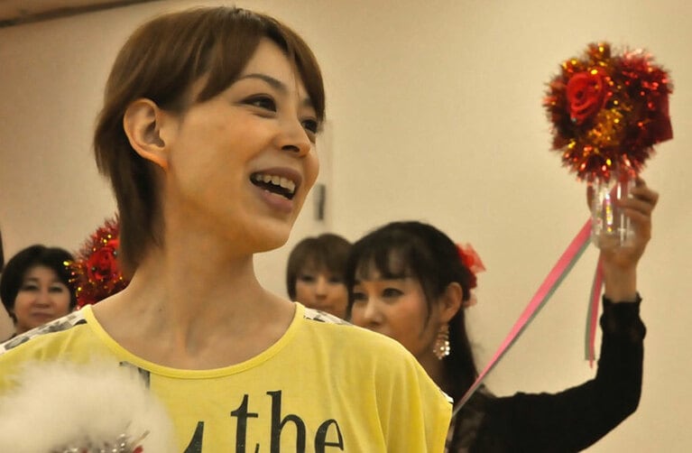 先生がていねいに振り付けてくれました。とても優しくて大感動！