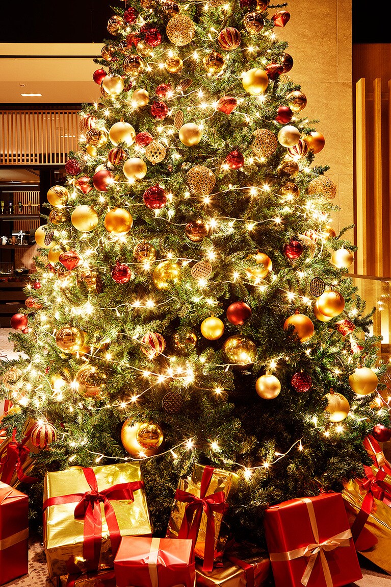 地下1階のクリスマスツリー。