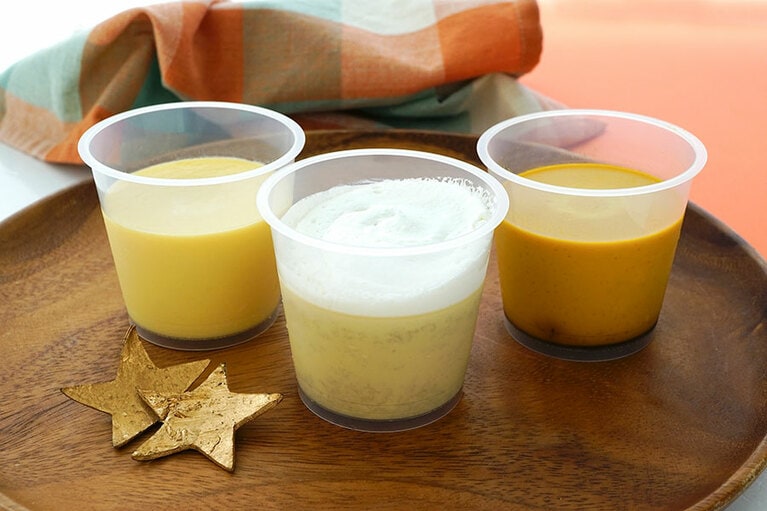 成城石井自家製 秋のプリン食べ比べ 863円。