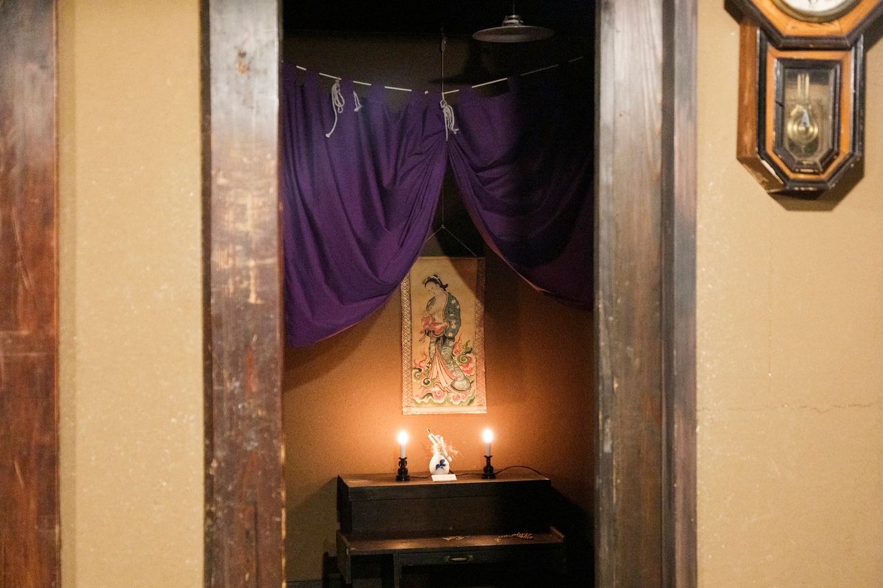 再現された、かくれキリシタンが暮らしていた家。