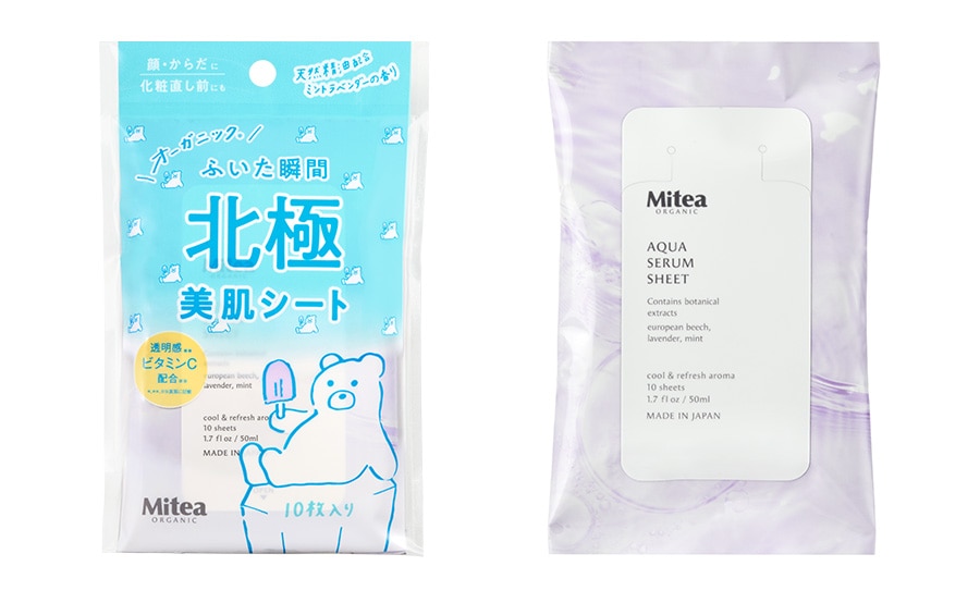 アクアセラムシート(ミントラベンダーの香り)10枚入り 539円/ミティア オーガニック(限定発売中)