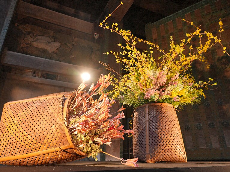 高知城花回廊_生け花。