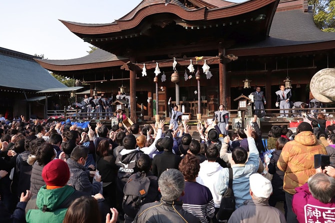 白鳥神社　節分祭。