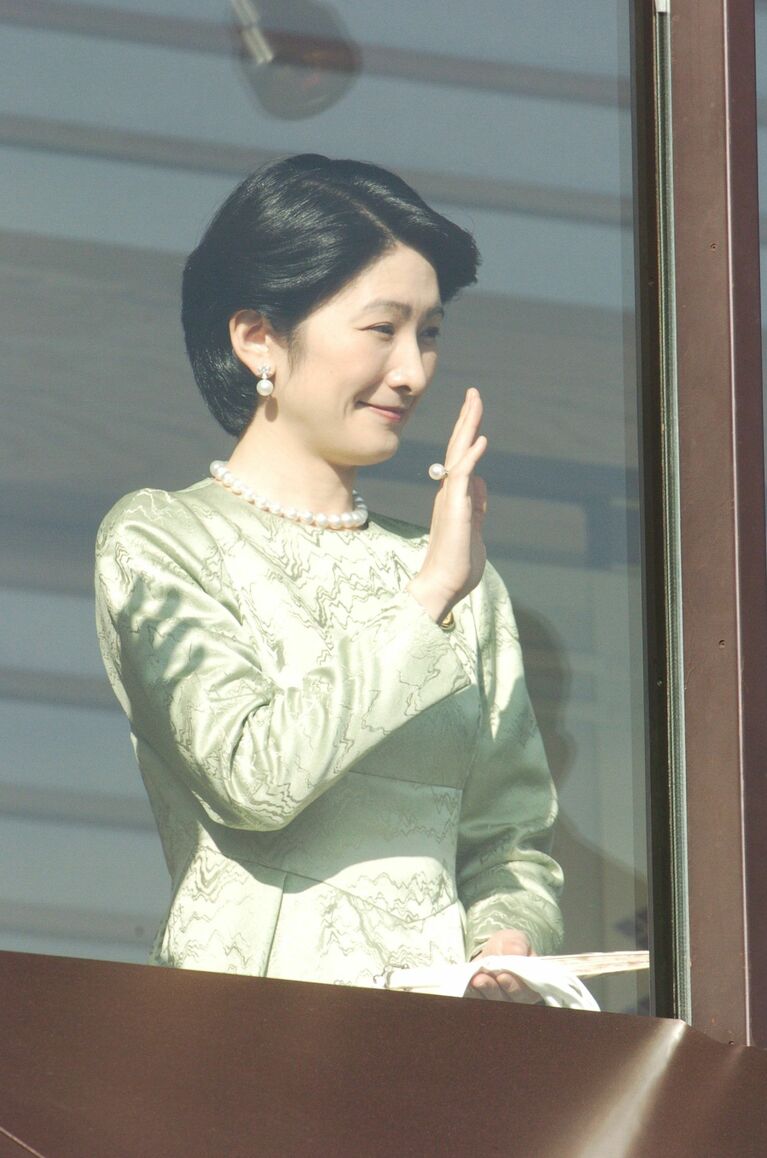 2004年、新年一般参賀での紀子さま　©文藝春秋