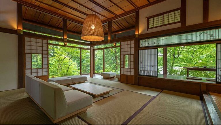 四万温泉（群馬県）。