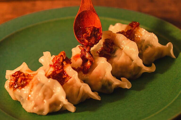 みょうが入りのタレが“食べる調味料”みたい！