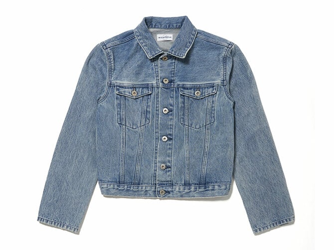 完売品マディソンブルービンテージ風デニム近年モデルロゴボタン稀少サイズ