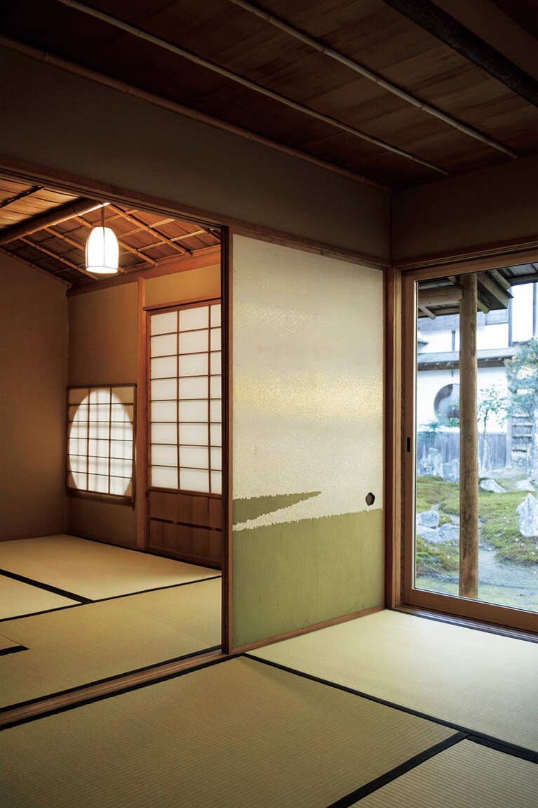 松下幸之助氏が長期滞在した茶室「仰塔庵」。