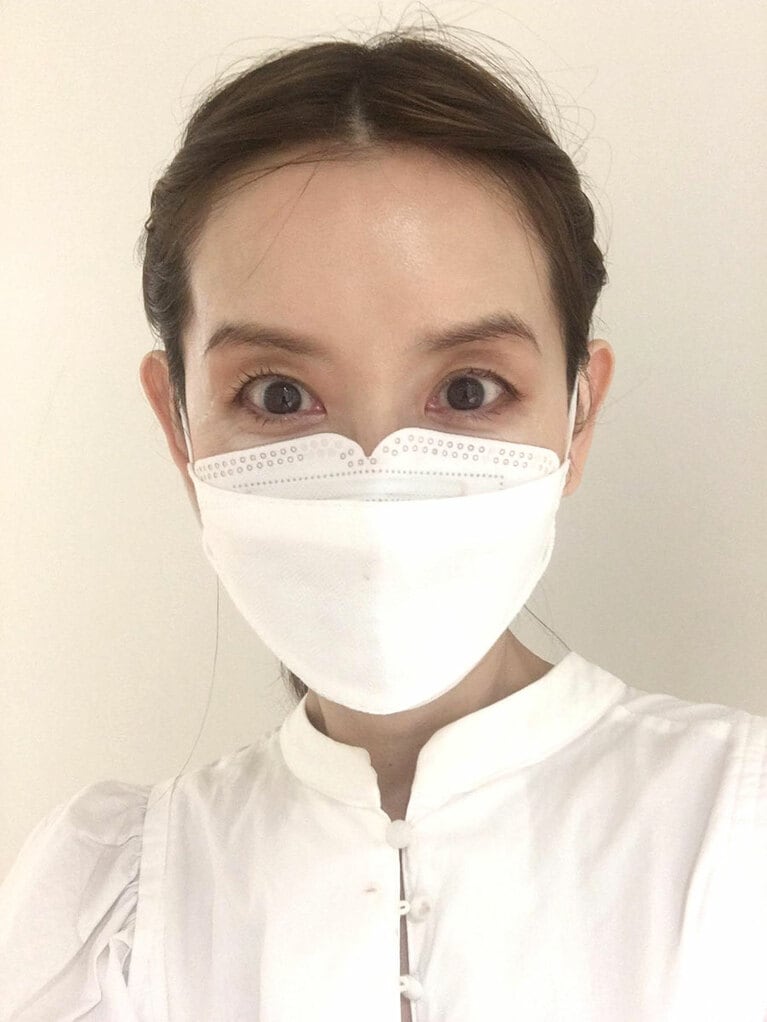 参考として……マスクをしても印象的な目元になりました。