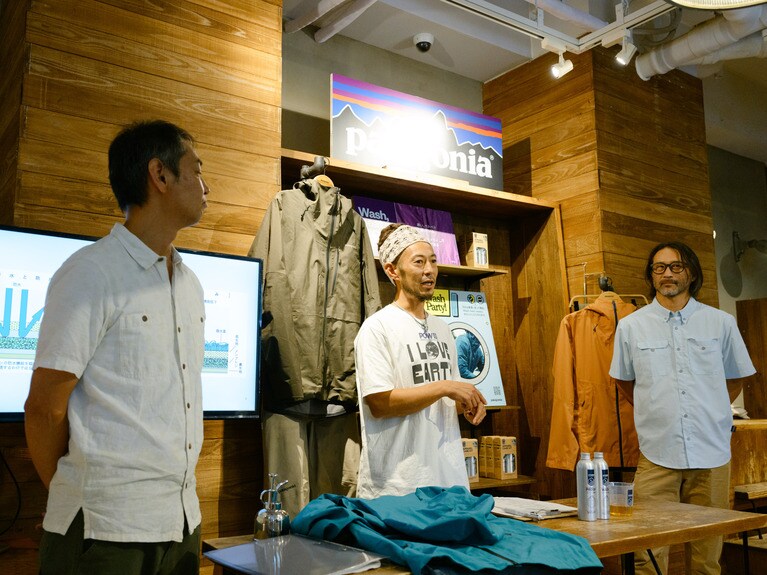パタゴニアが開催した「Wash Party」の様子。