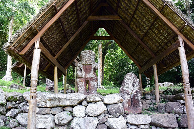 1991年にフランスの考古学者によって復元されたイイポナの遺跡。