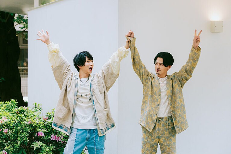 松田凌さんと植田圭輔さん。