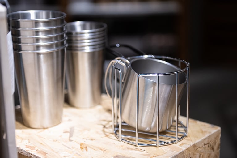 ステンレスタンブラー（450mL）。