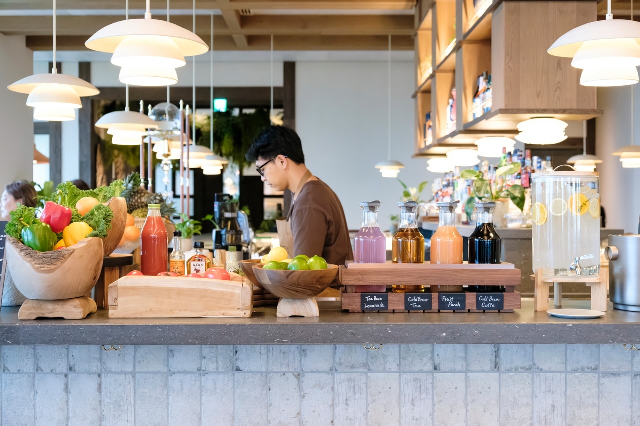 ドリンクコーナー。