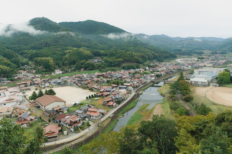 津和野の町並み。（撮影：佐藤 亘）※撮影は2024年10月
