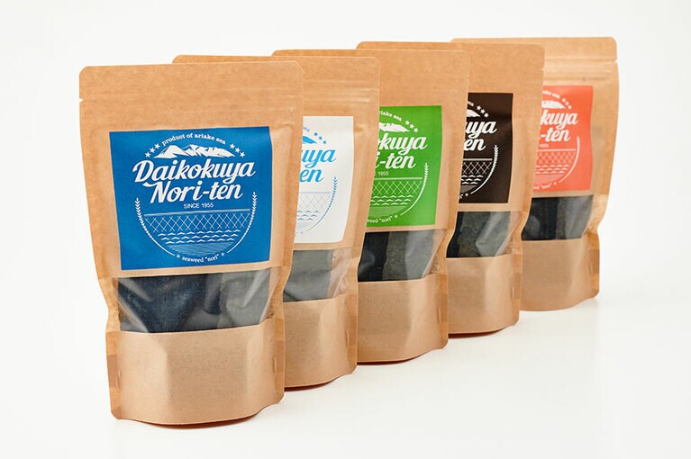 大黒屋海苔店「seaweed“nori”」各10切60枚 540円／広島県