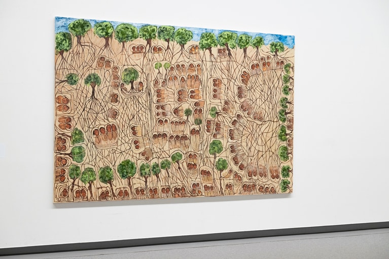 カマラ・イブラヒム・イシャグ（Kamala Ibrahim Ishag）《バイト・アル・マル》2019