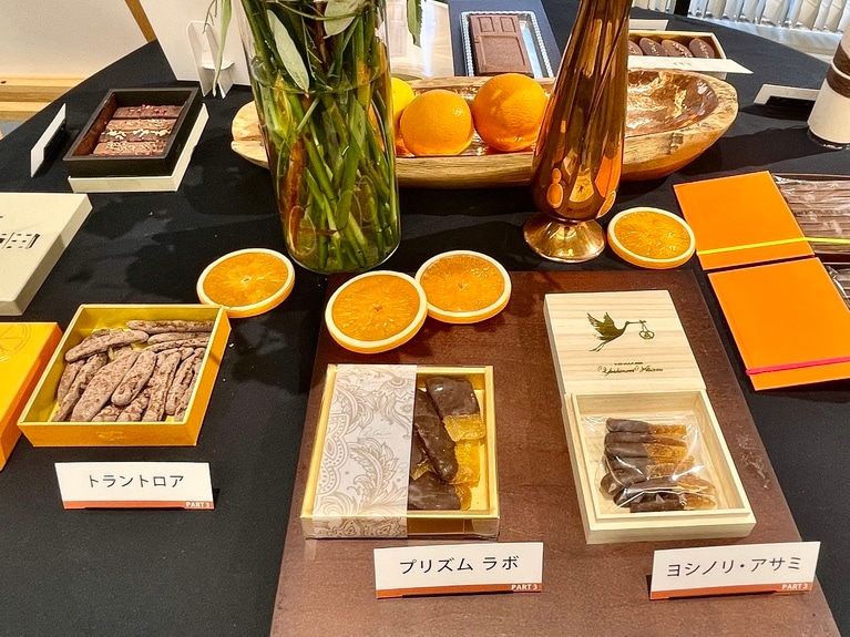人気ブランドによる柑橘ピールのチョコレート。
