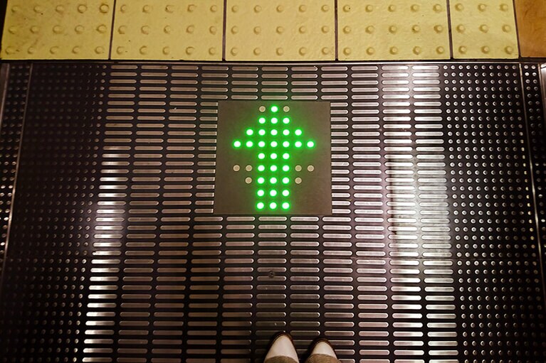 足元のサインもかわいい。