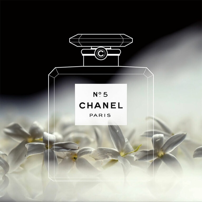 なぜか香りに具体的な花の痕跡が感じられないのは、N°5のミステリーのひとつ。©CHANEL