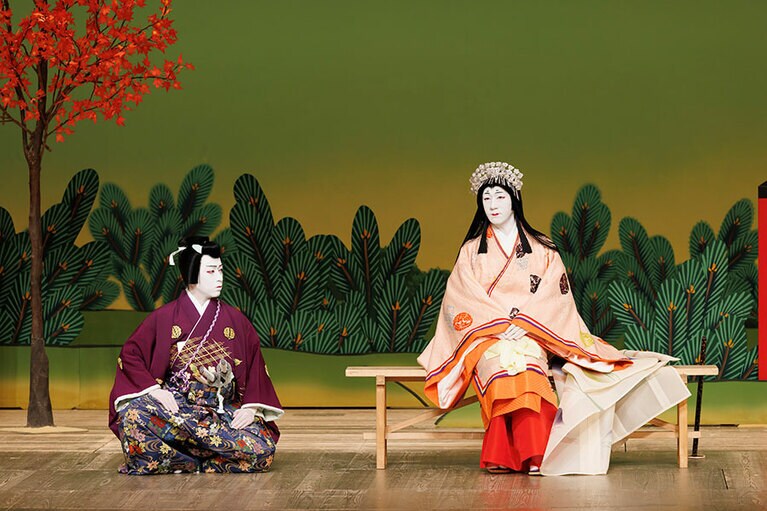 『妹背山婦女庭訓』＜第一部＞_春日野小松原の場。