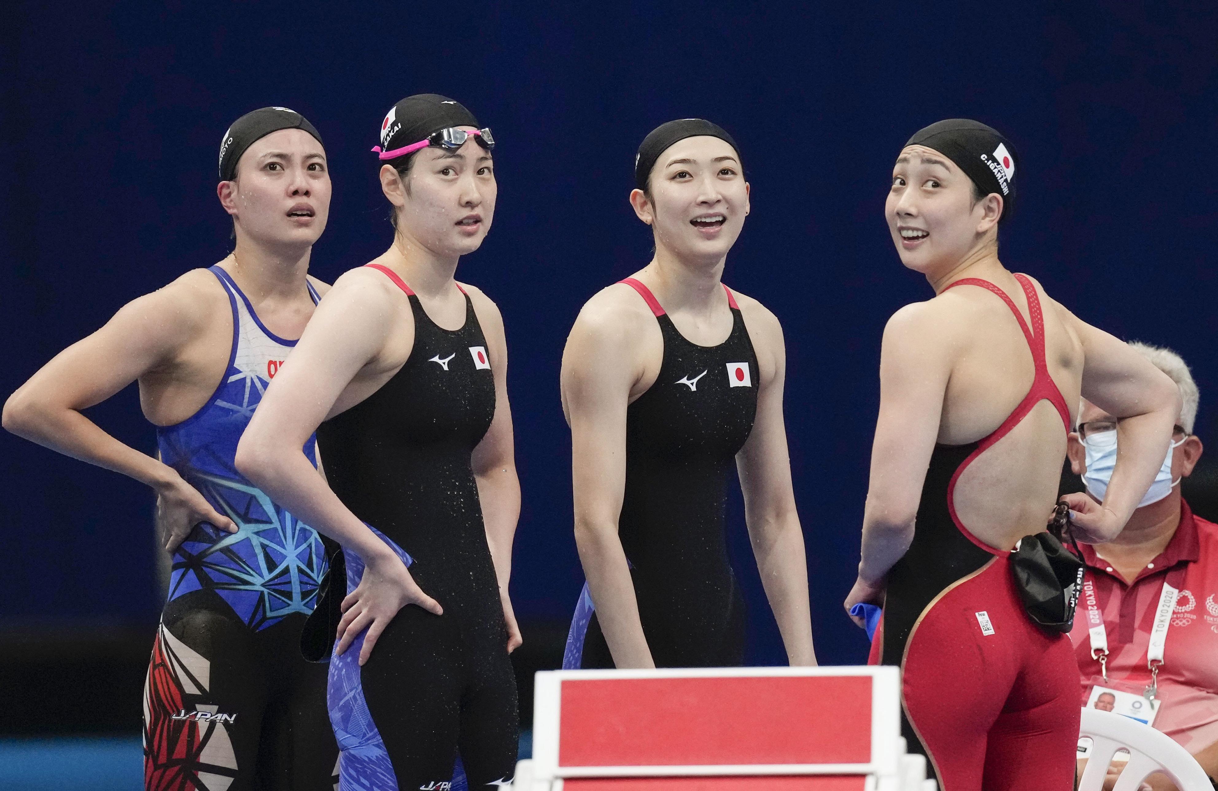 東京五輪では女子400メートルリレー予選にも出場　©共同通信社