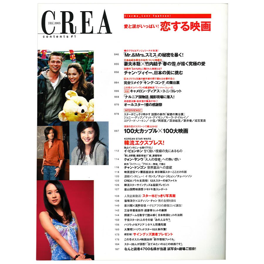 2005年12月号目次。