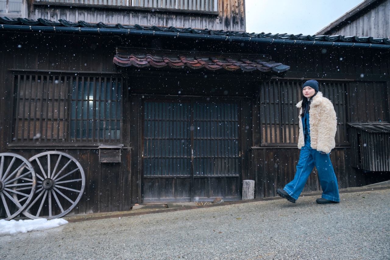 この日は冬真っ只中。雪がチラチラと舞っていました。