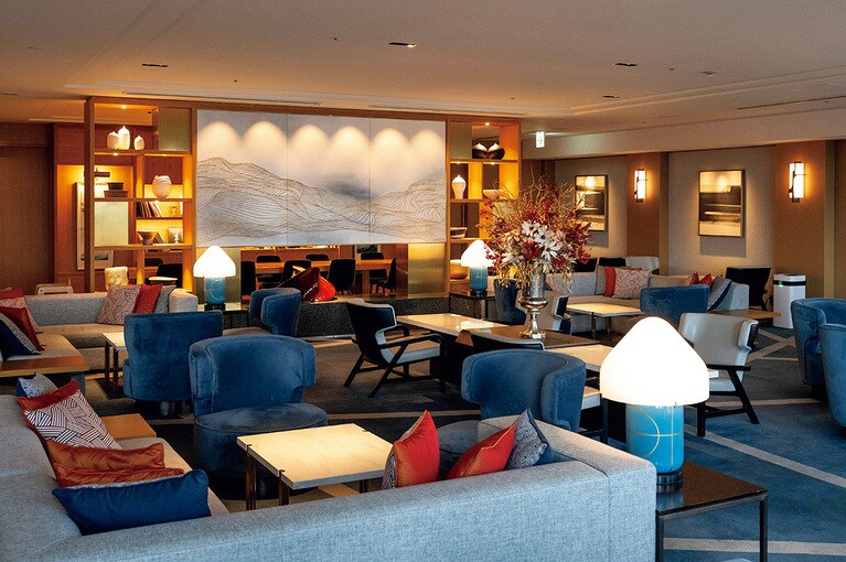 広々とした空間でくつろげるプレミアグランのゲスト専用ラウンジ。