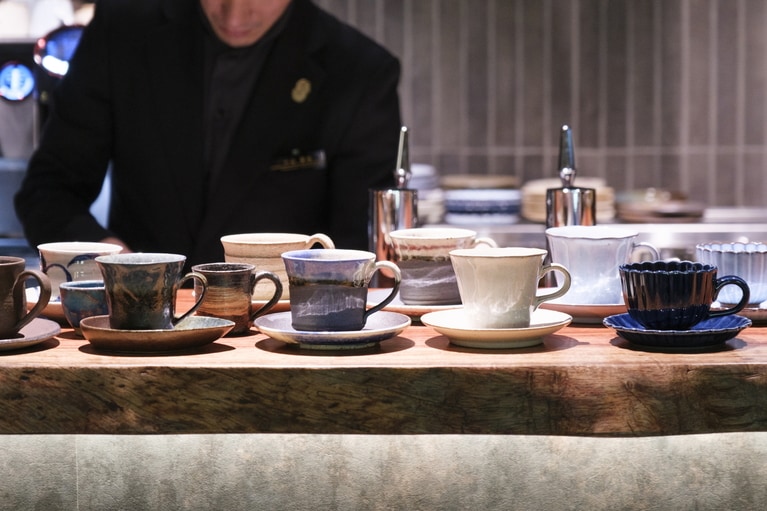 どのカップが出てくるかはお楽しみ。