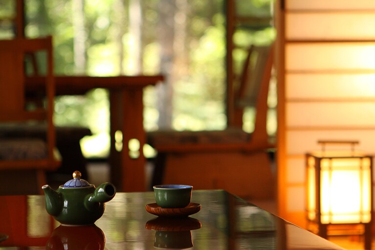 泡の湯旅館［長野／白骨温泉］客室 萌黄(もえぎ)。