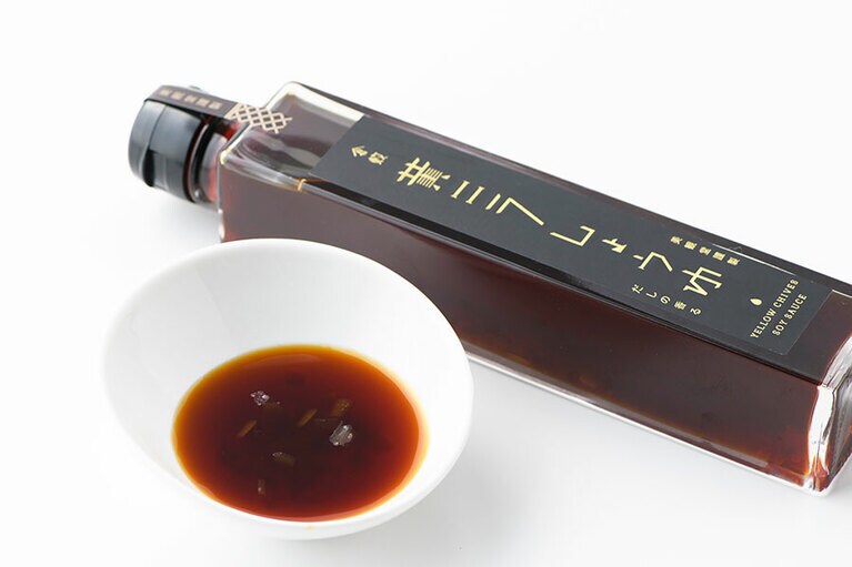 美観堂謹製 黄ニラしょうゆ 200ml 1,065円／美観堂