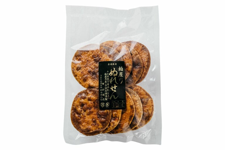 ぬれせん〈10枚入り〉1,000円／ぬれせん誕生の店 路地裏の柏屋