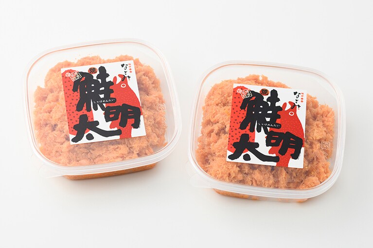 鮭明太 各1,250円（150g）。