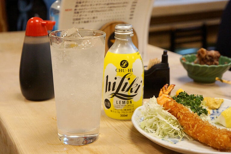 「ハイリキレモンサワー」600円。