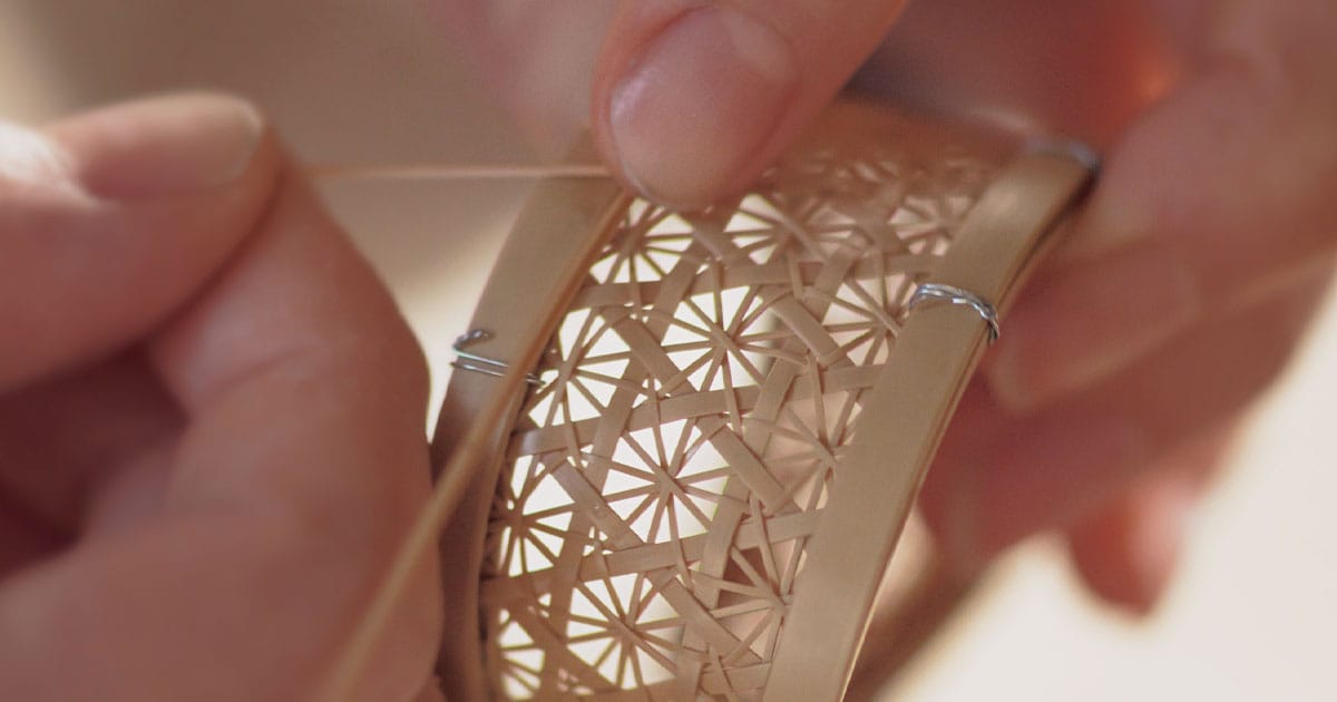 京都・竹籠】小倉智恵美思わず息を呑む美しさ レースのような竹工芸