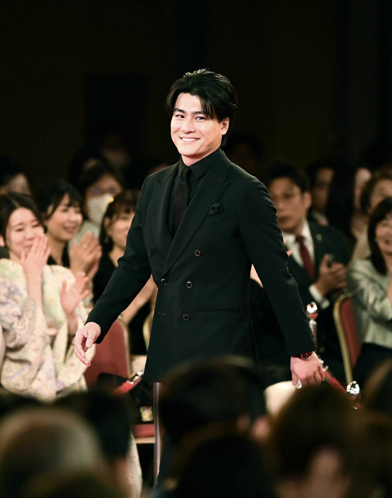 第48回日本アカデミー賞の授賞式での森本慎太郎　©時事通信社