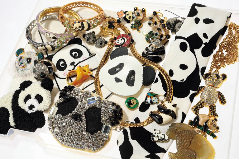 徹子さんといえば！ のパンダコレクション。こちらはアクセサリー。