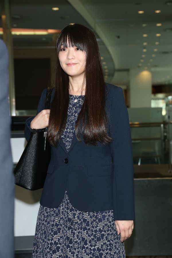 2015年9月、英国・レスター大学大学院での留学を終え、帰国された眞子さま　©JMPA