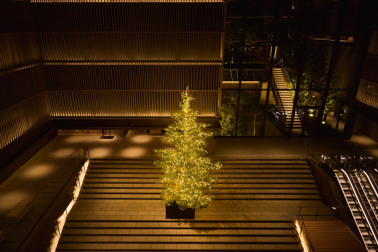 ザ・サウザンド京都のクリスマスツリー。
