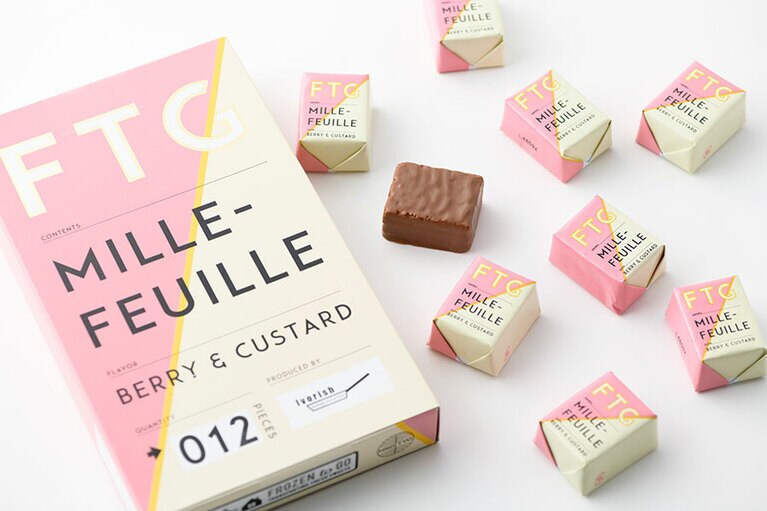 ミルフィユ(ベリー＆カスタード風味) 1,944円(税込、12個入り)／FROZEN to GO