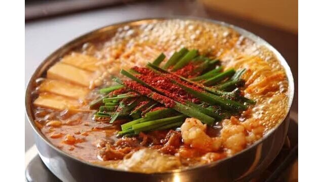 和牛辛もつ鍋。