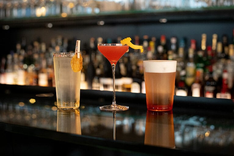 (左から)「ディス・イズ・ノット・ア・ジャパニーズ・ハイボール」、「フレッチャロッサ」、「ストライク・ファースト」全て2,420円(税込／サービス料別)。